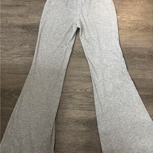 Gray Flared Pants